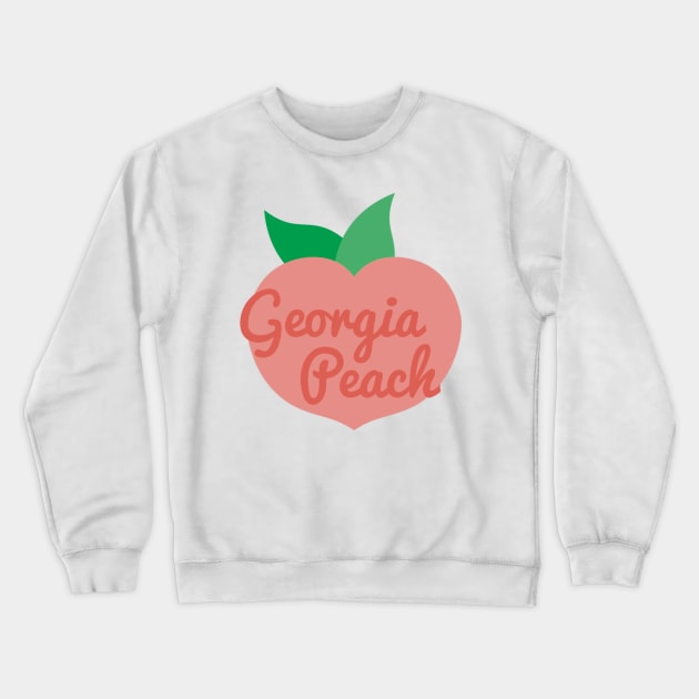 Georgia Peach Crewneck Sweatshirt by mudraconis